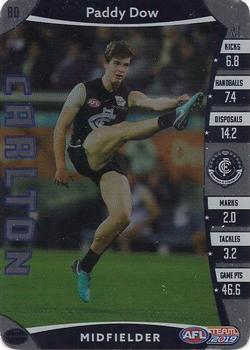 2019 AFL Team Coach - Silver #80 Paddy Dow Front